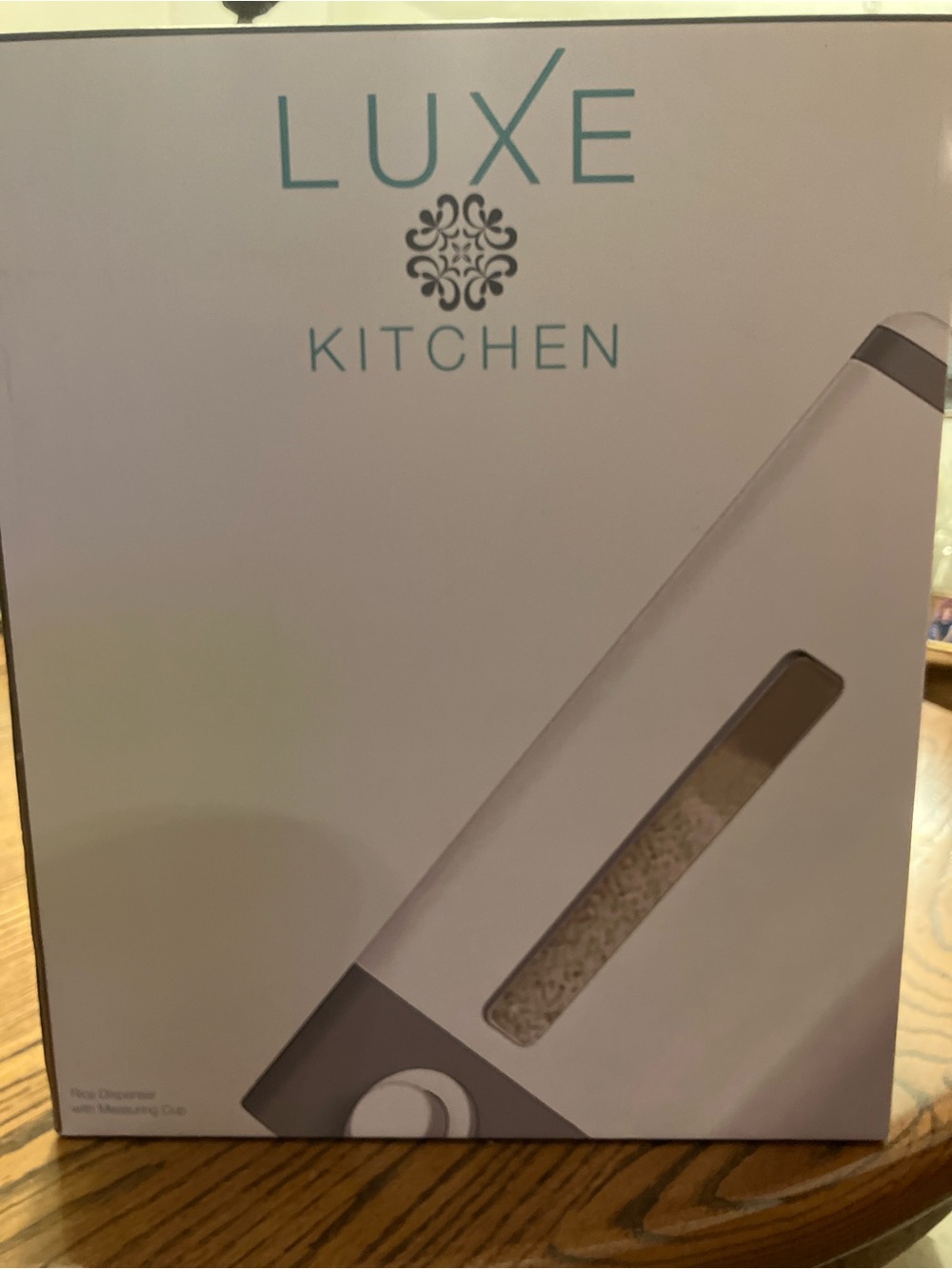 White Rice Dispenser with Viewing Window